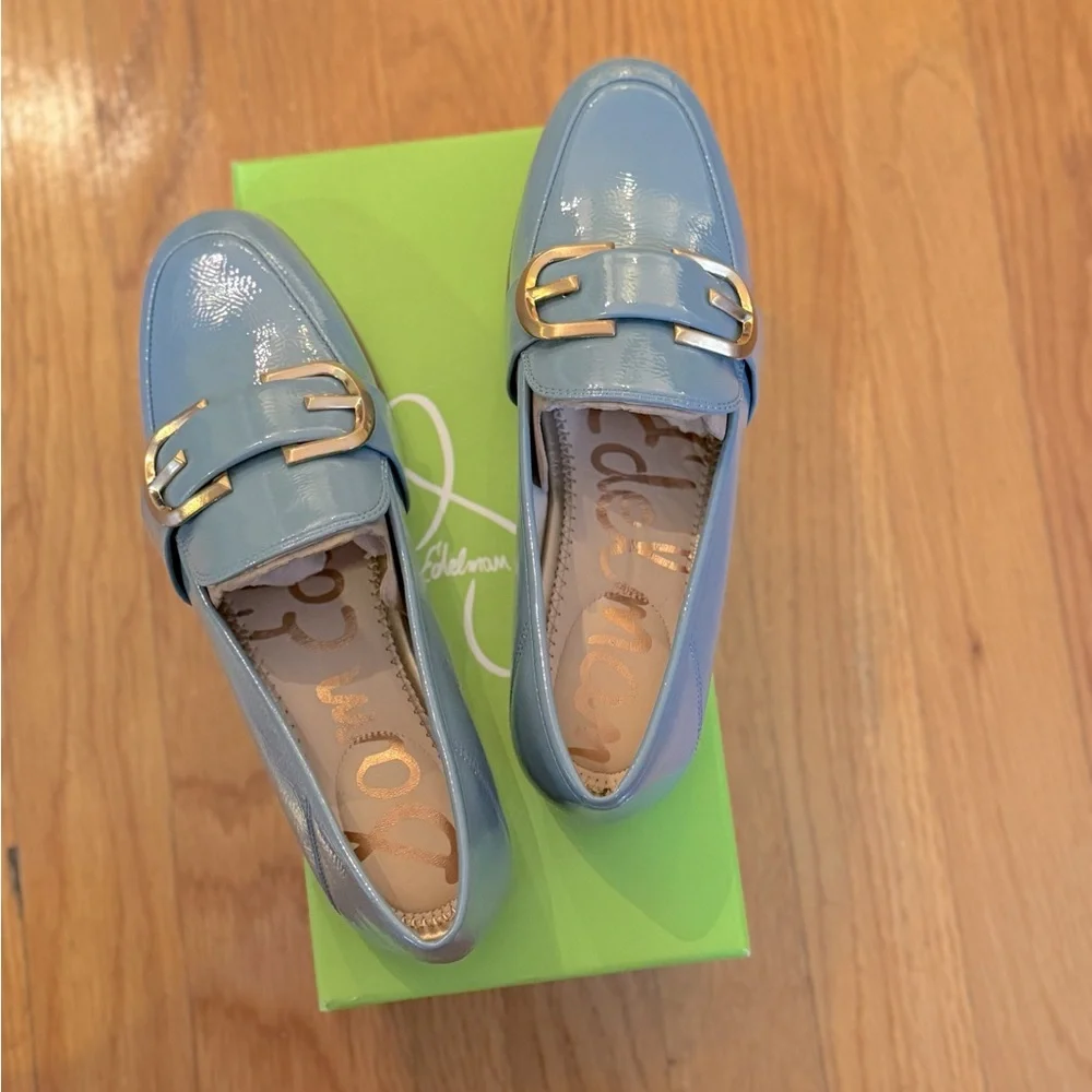 SAM EDELMAN Leonie Buckle Faux Patent Leather Loafers - Women’s Size 6 - New - Picture 6 of 10